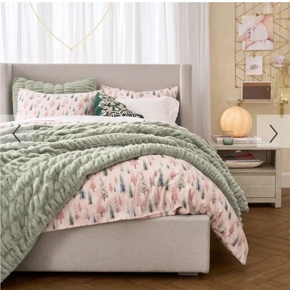 Pottery Barn Teen Winter Wonderland Flannel Duvet Cover
